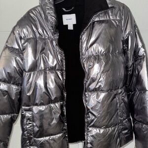 Old Navy Women's Metallic Puffer Jacket